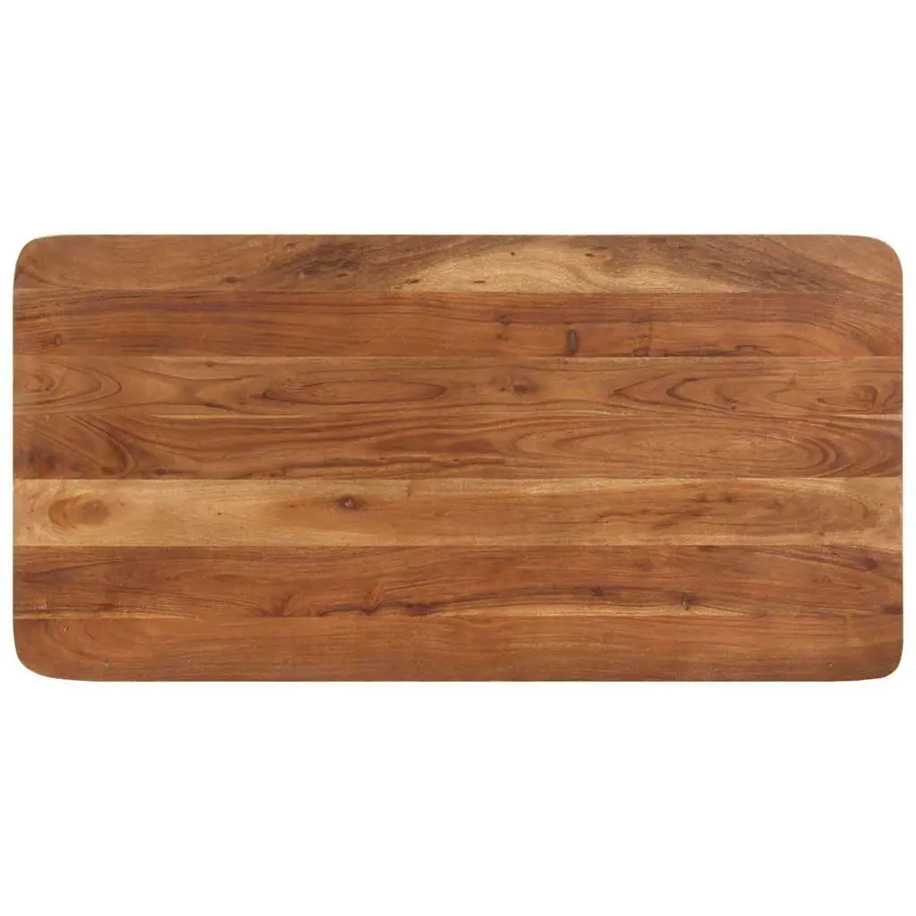 Bar Table Honey Brown Solid Wood Acacia 110cm W Durable Construction