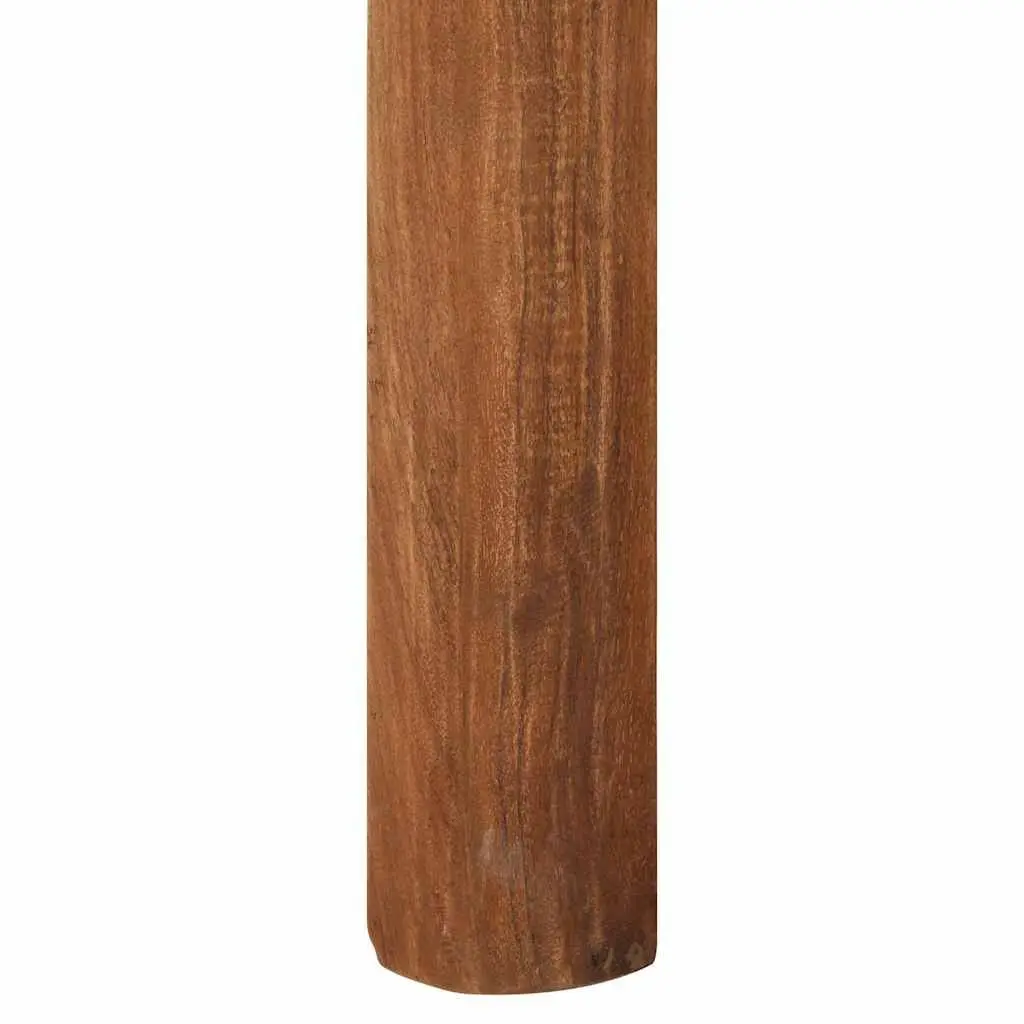 Bar Table Honey Brown Solid Wood Acacia 110cm W Durable Construction