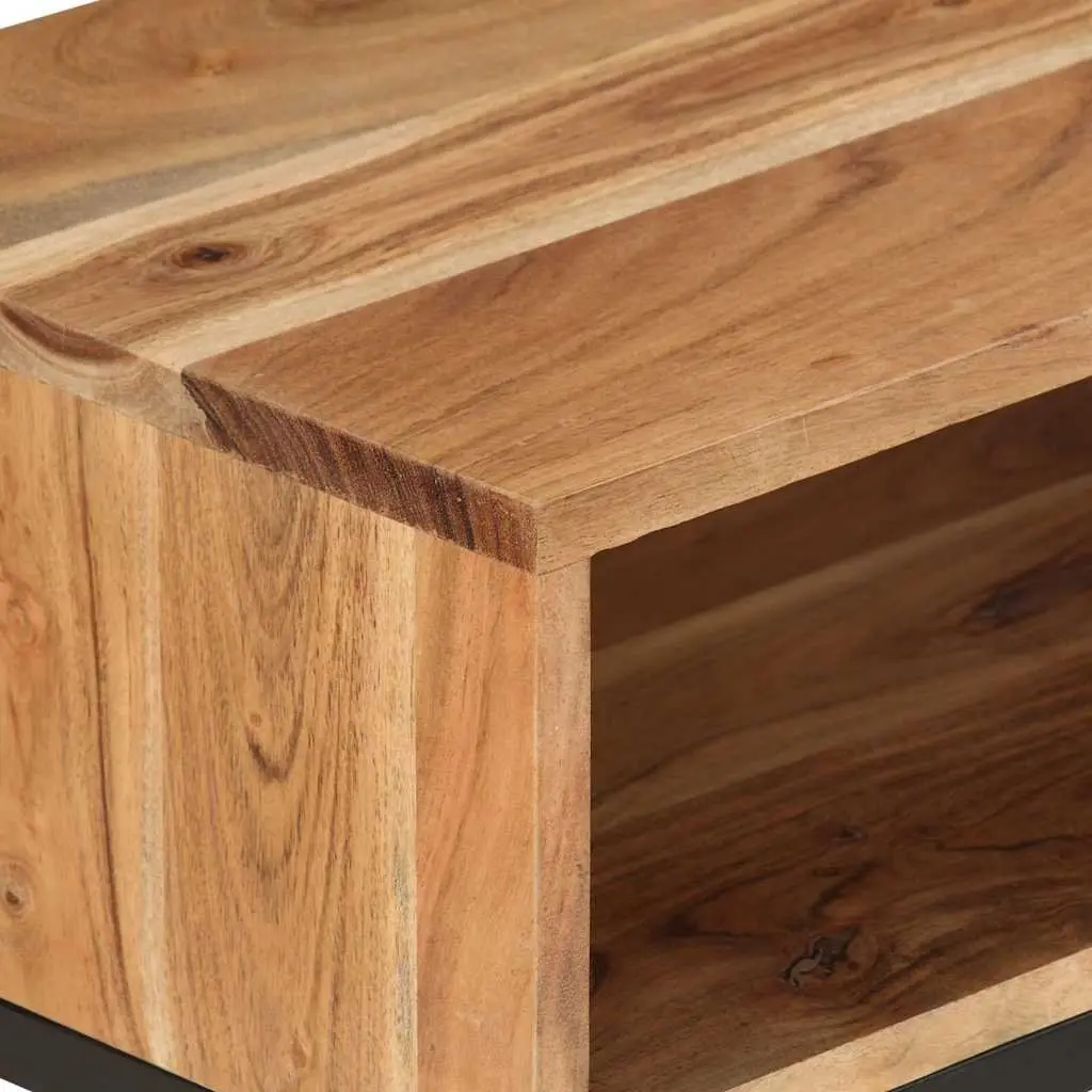 TV Cabinet Brown 160x30x45 cm Solid Acacia Wood Storage Unit with Drawer