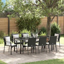 Compact and Durable 9 Piece Outdoor Dining Set
