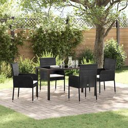 Compact 5-Piece Garden Dining Set for Outdoor Spaces