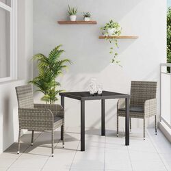 Compact and Reliable 3 Piece Garden Dining Set