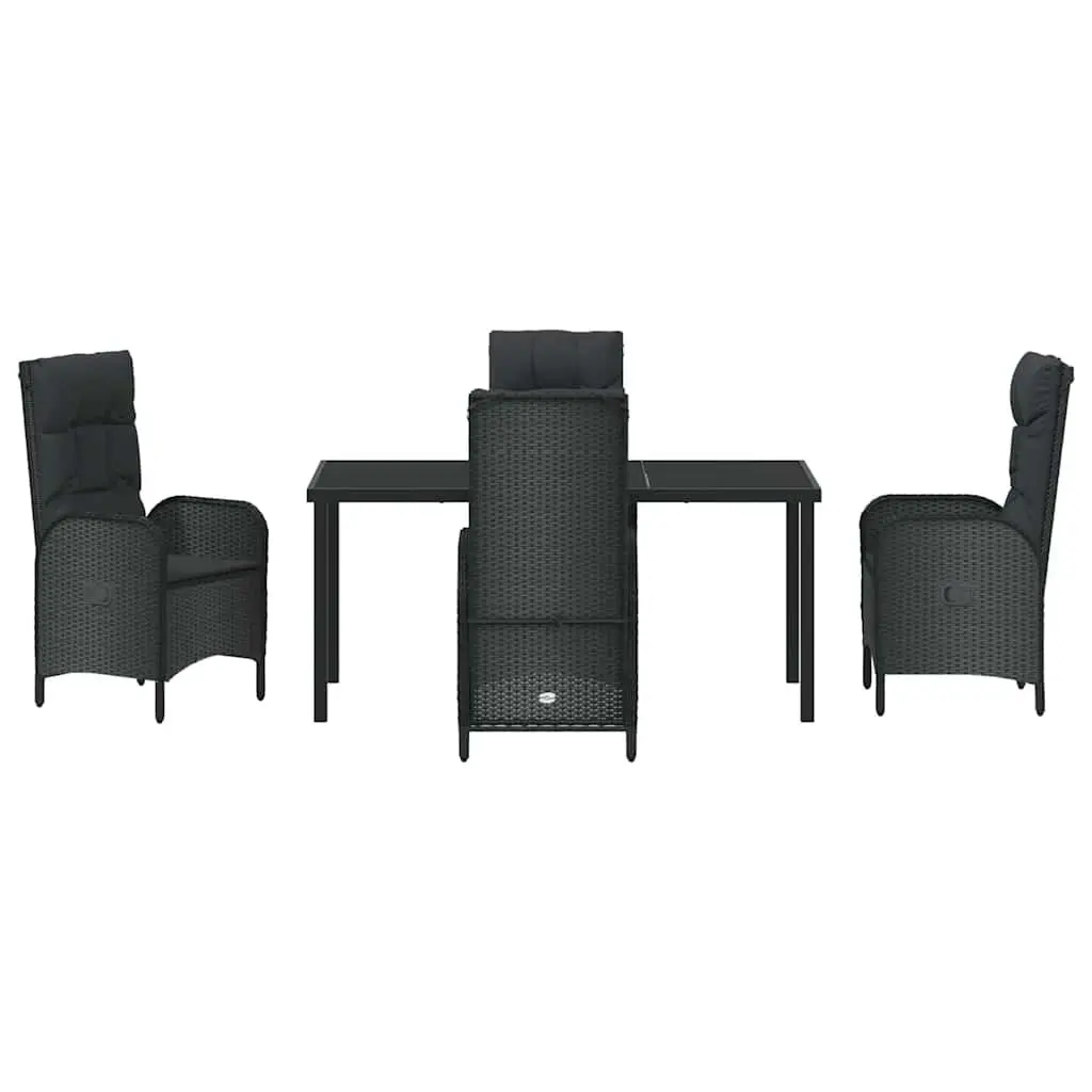 Garden Dining Set 5 Pieces Outdoor Furniture Patio Table Chairs with Cushions