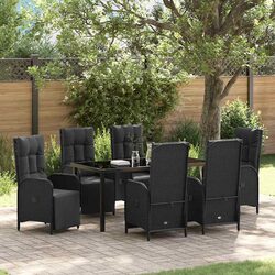 Efficient 7 Piece Outdoor Dining Set with Cushions