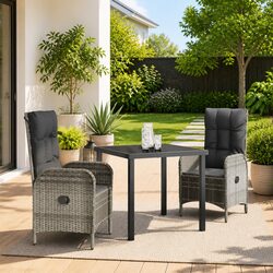 3 Piece Outdoor Dining Set – Short and Stylish