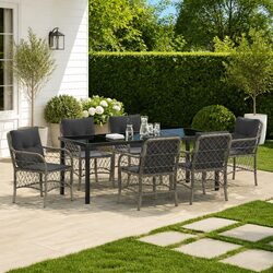 Compact and Stylish 7 Piece Garden Dining Set