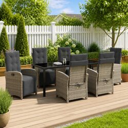 Concise Overview of 7-Piece Grey Dining Set