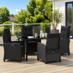 5-Piece Outdoor Dining Set: Compact and Stylish