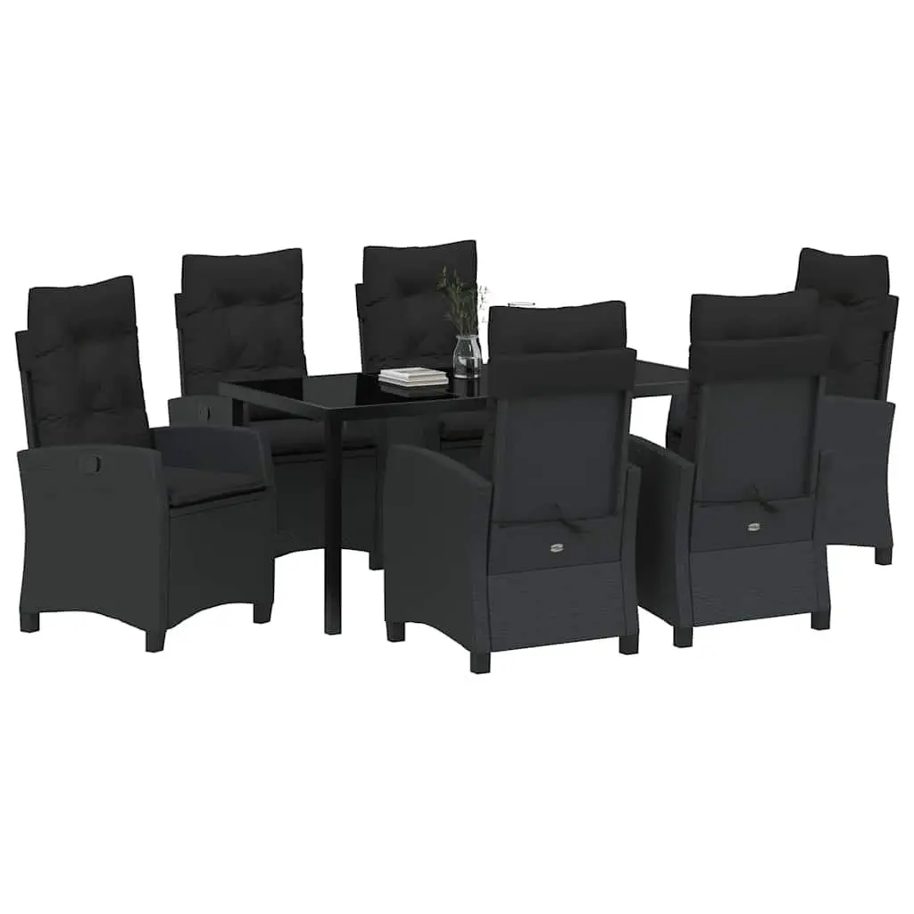 Garden Dining Set 7 Piece Outdoor Furniture Patio Table Chairs with Cushions