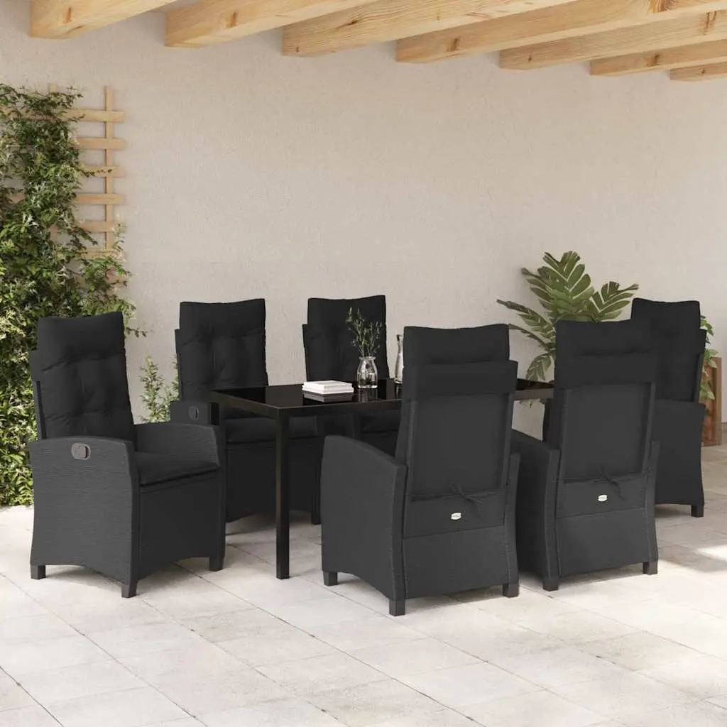 Garden Dining Set 7 Piece Outdoor Furniture Patio Table Chairs with Cushions