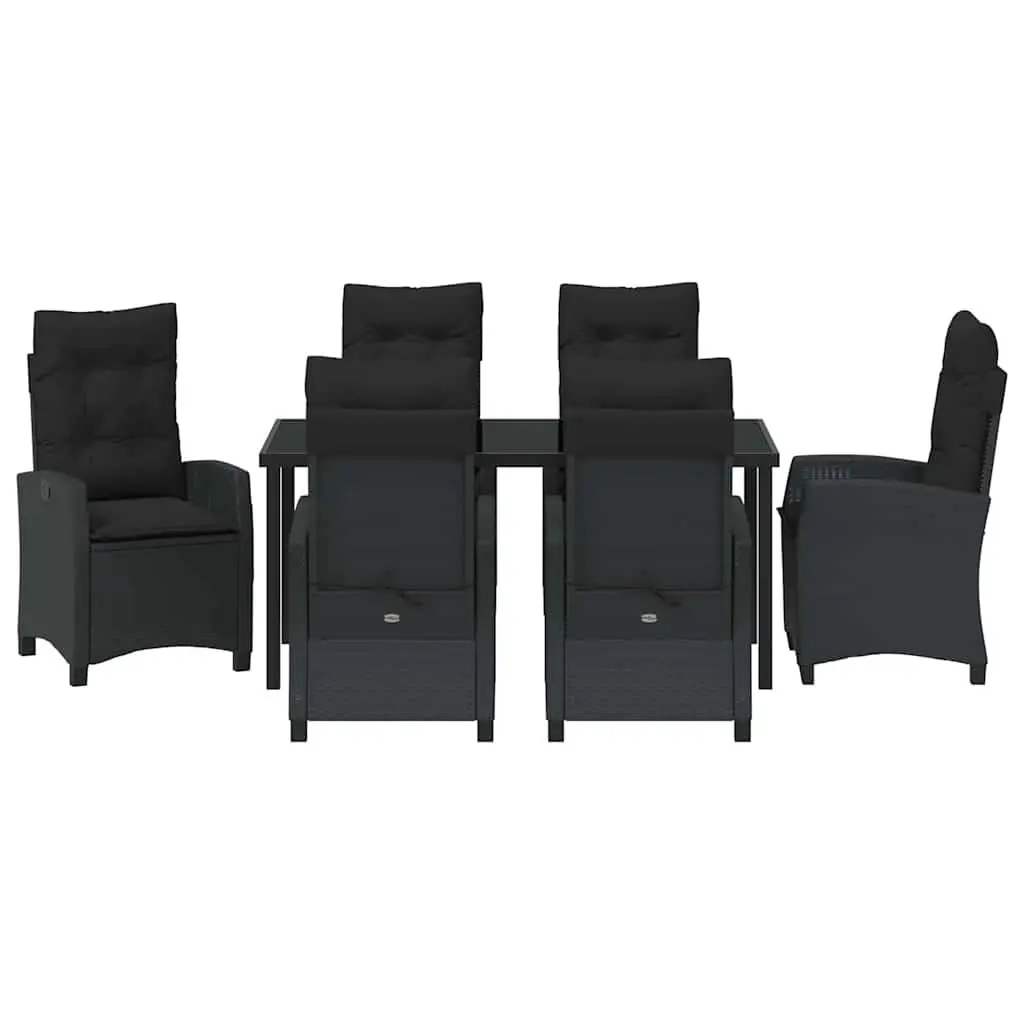 Garden Dining Set 7 Piece Outdoor Furniture Patio Table Chairs with Cushions