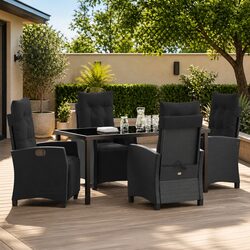 Efficient 5 Piece Garden Dining Set for Outdoor Living