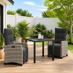 Concise and Confident 3-Piece Dining Set for Outdoors