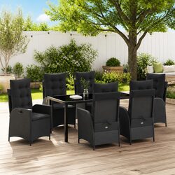 Compact 7-Piece Garden Dining Set with Comfort Features