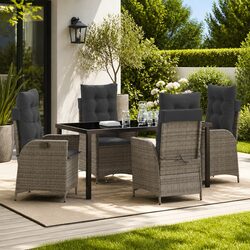 Compact 5 Piece Outdoor Dining Set for Easy Living
