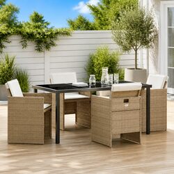 Compact and Stylish 5-Piece Outdoor Dining Set
