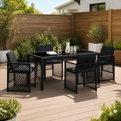 Compact 5-Piece Outdoor Dining Set for Any Space