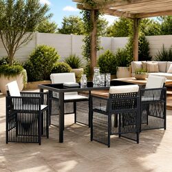 Compact 5-Piece Garden Dining Set for Your Patio