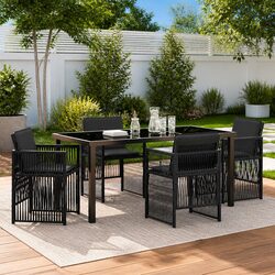 Charming 5 Piece Outdoor Dining Set for You