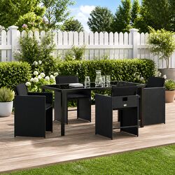 5 Piece Outdoor Dining Set: Effortless Elegance for Your Space