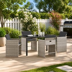 Compact and Effective 5-Piece Outdoor Dining Set