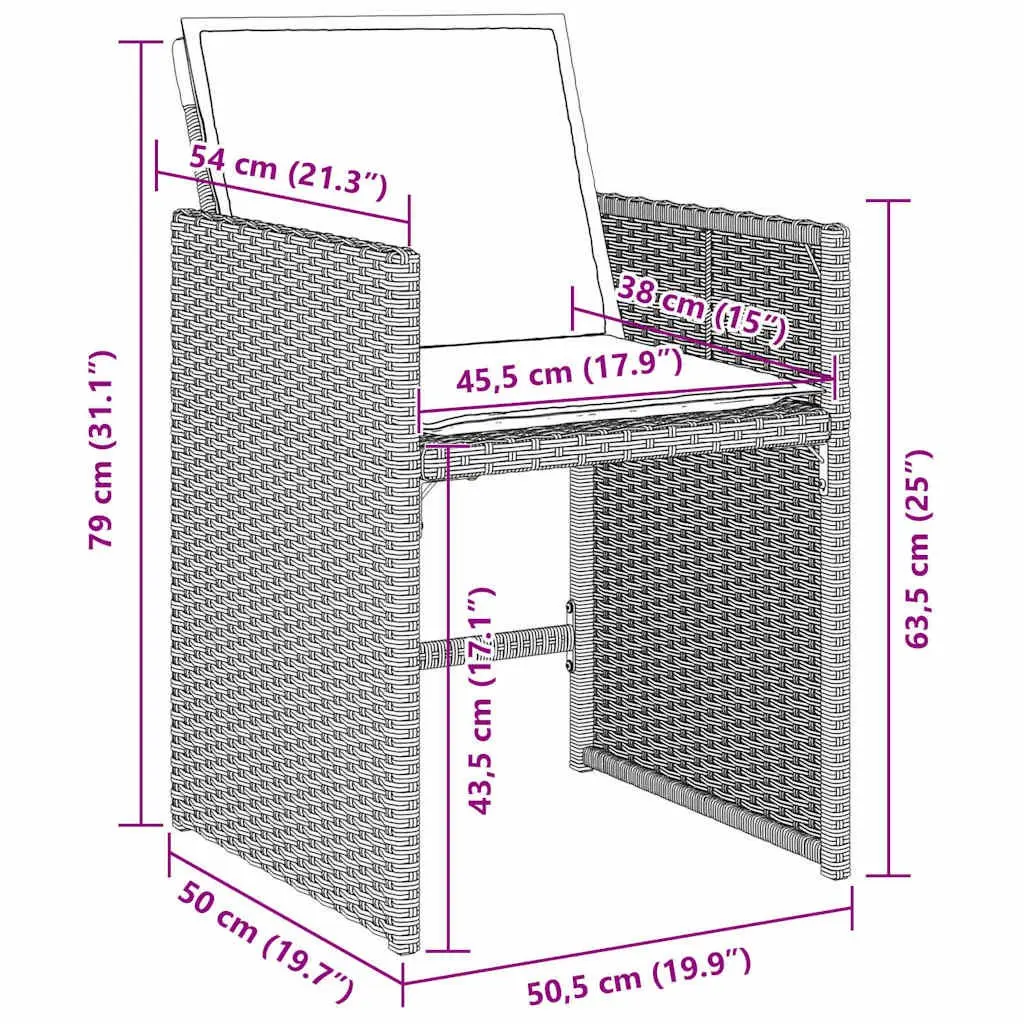 Garden Dining Set 5 Pieces Light Grey Outdoor Furniture Patio Table Chairs