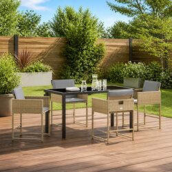 Efficient 5-Piece Garden Dining Set for Outdoors