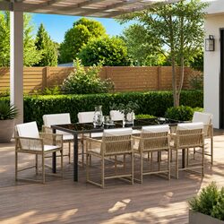 Stylish 9-Piece Garden Dining Set for Entertaining