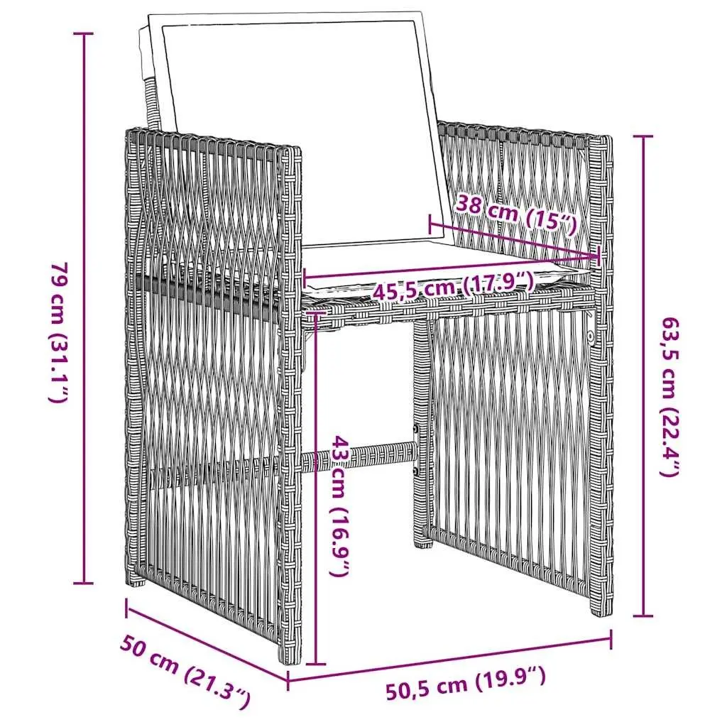 Garden Dining Set 5 Piece Outdoor Furniture Light Grey Poly Rattan Chairs Table