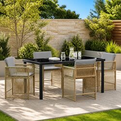 5-Piece Outdoor Dining Set for Stylish Comfort