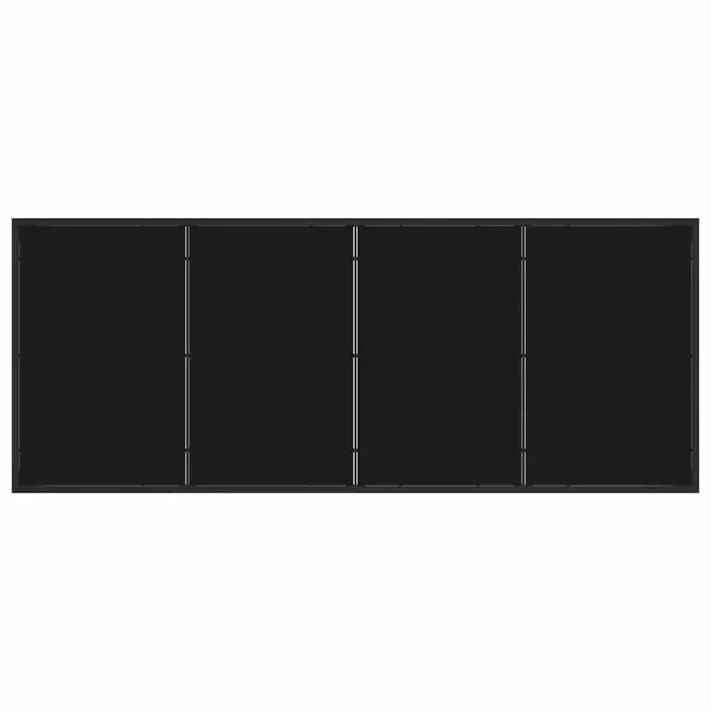 Garden Dining Set 7 Piece Outdoor Table Chairs Black Rattan Furniture