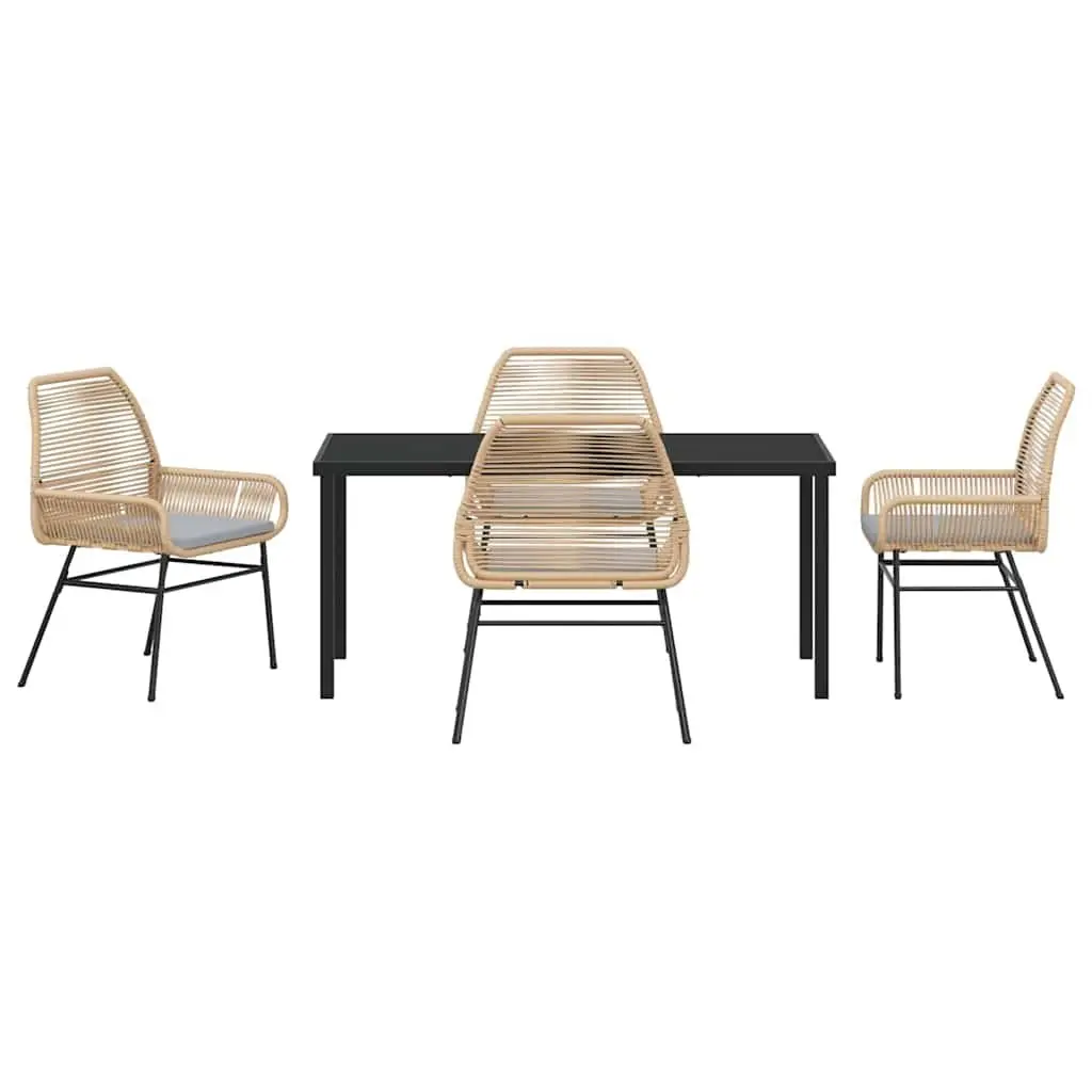 5-Piece Outdoor Dining Set with Cushions