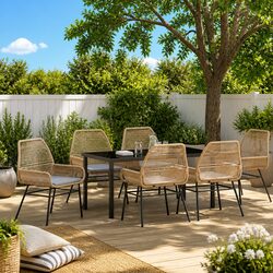 Your New 7 Piece Outdoor Dining Set Awaits