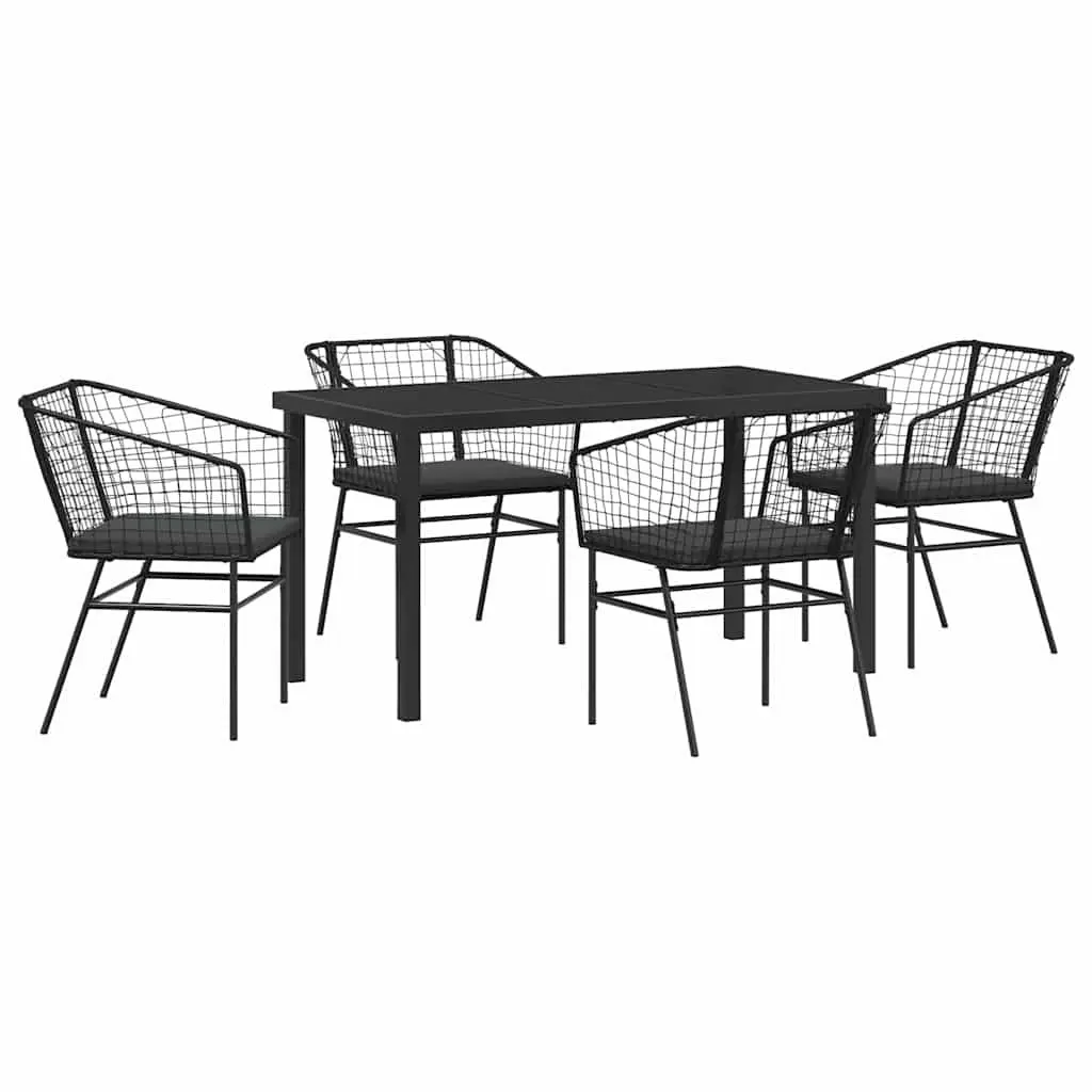Black Garden Dining Set