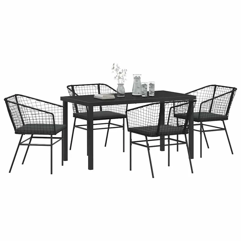 Black Garden Dining Set