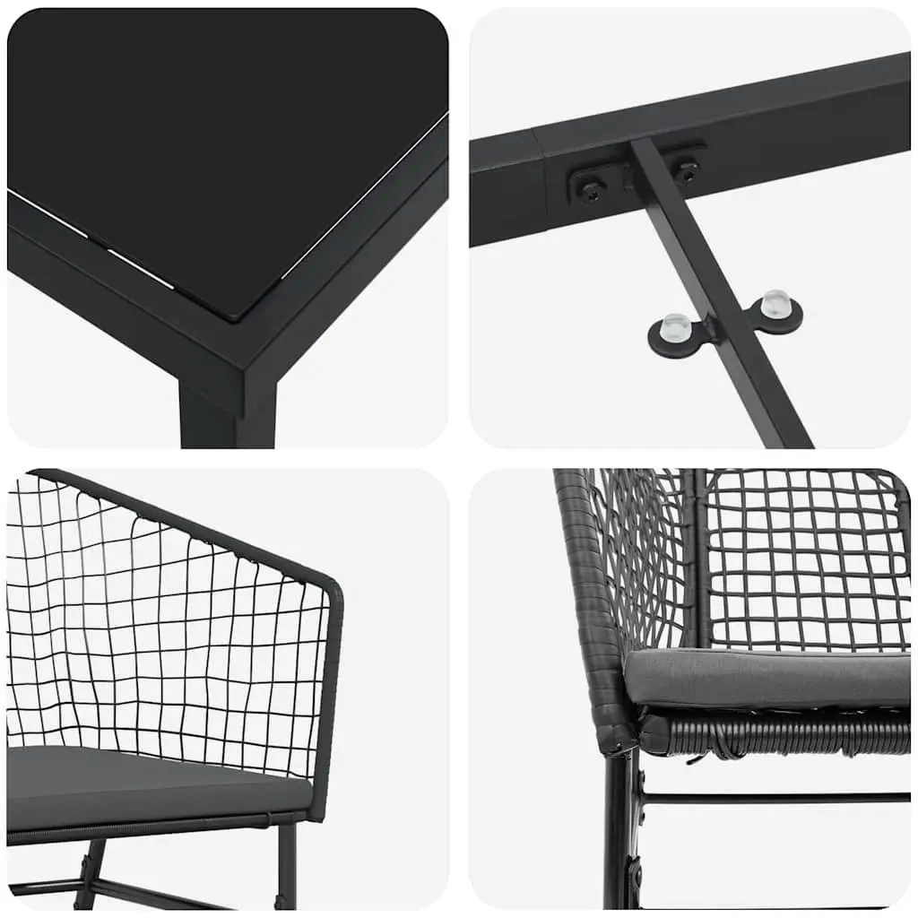 Black Garden Dining Set