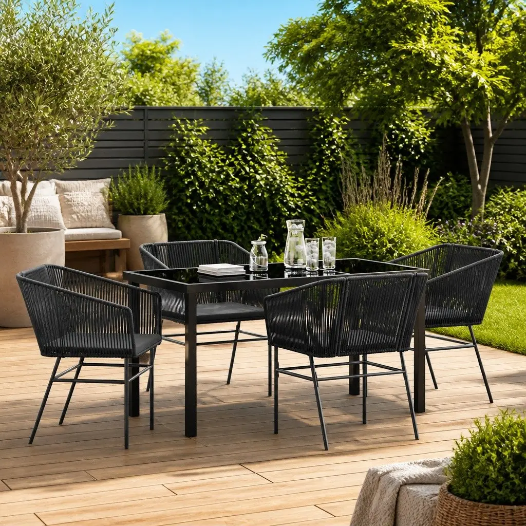 Garden Dining Set with Modern Aesthetics