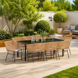 9-Piece Garden Dining Set: Style Meets Functionality