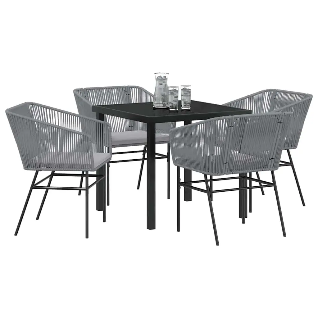5 Piece Garden Dining Set for Outdoor Use