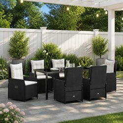 Compact 7-Piece Outdoor Dining Set—Style Meets Function