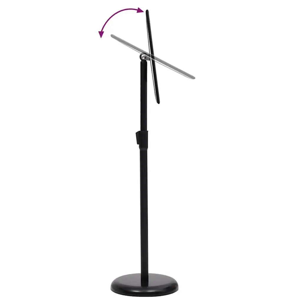 Poster Stand Black 45 x 32.7 x 108 cm Aluminium Frame Height Adjustable 2 Pieces