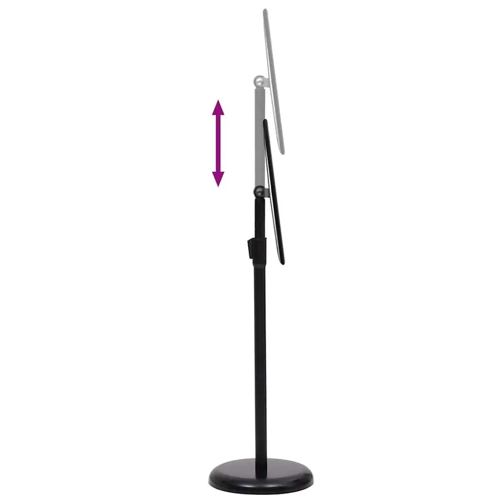 Poster Stand Black 45 x 32.7 x 108 cm Aluminium Frame Height Adjustable 2 Pieces