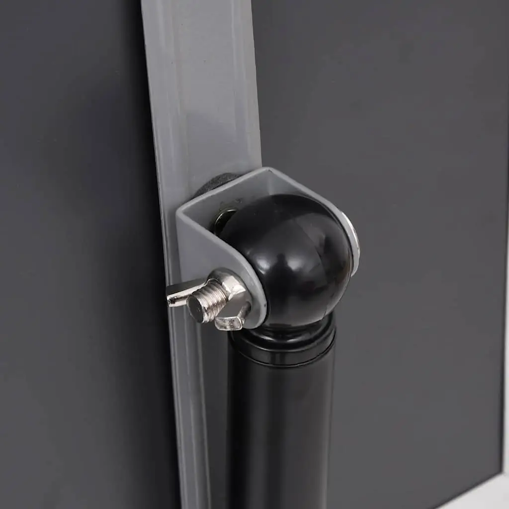 Poster Stand Black 45 x 32.7 x 108 cm Aluminium Frame Height Adjustable 2 Pieces