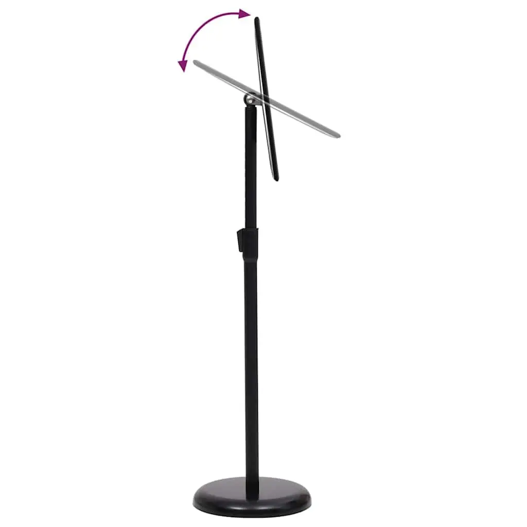 Poster Stand Black Height-Adjustable Rotatable 32.7 x 24 x 108 cm 2 Piece
