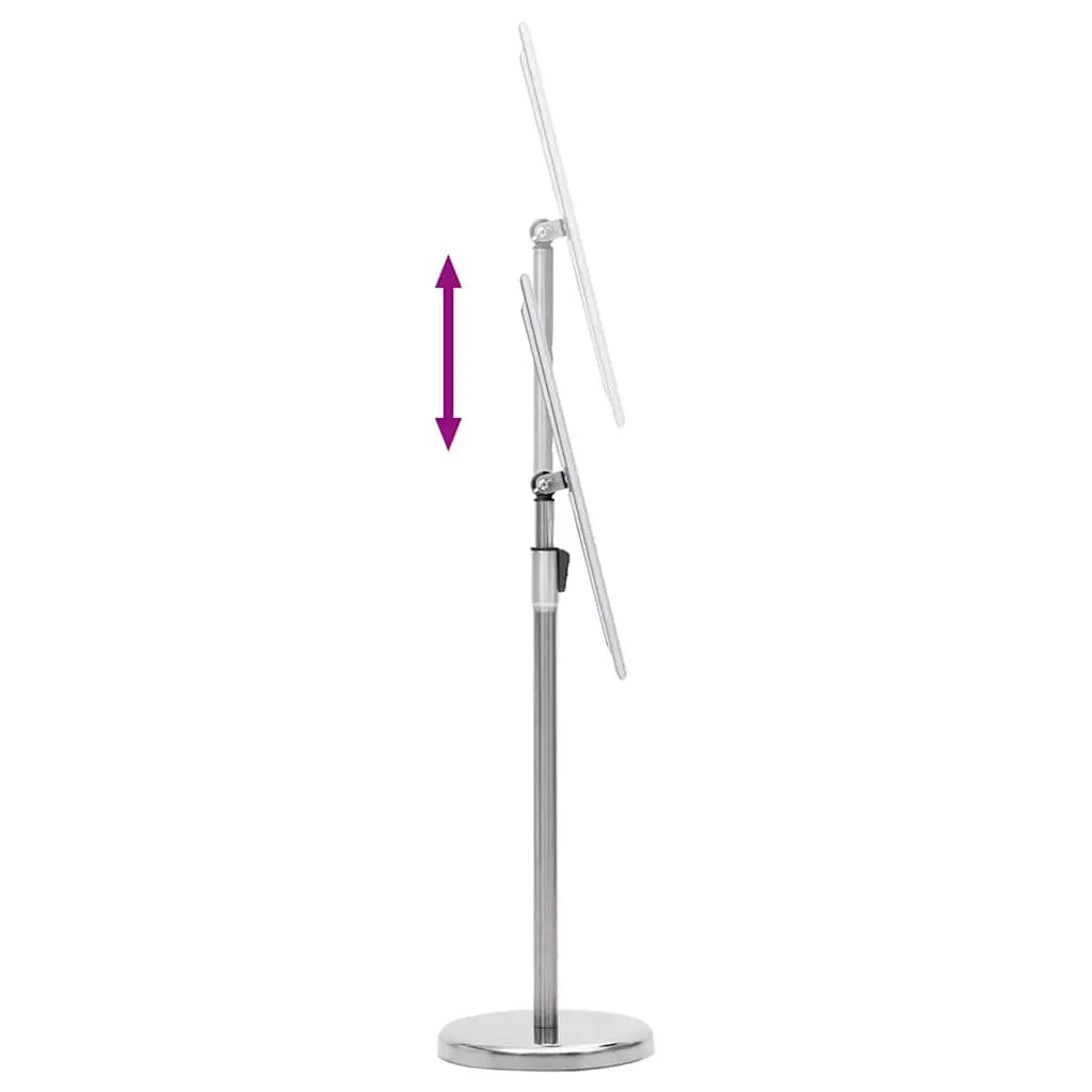 Poster Stand Silver Height Adjustable Rotatable Aluminum Frame 2 Pack