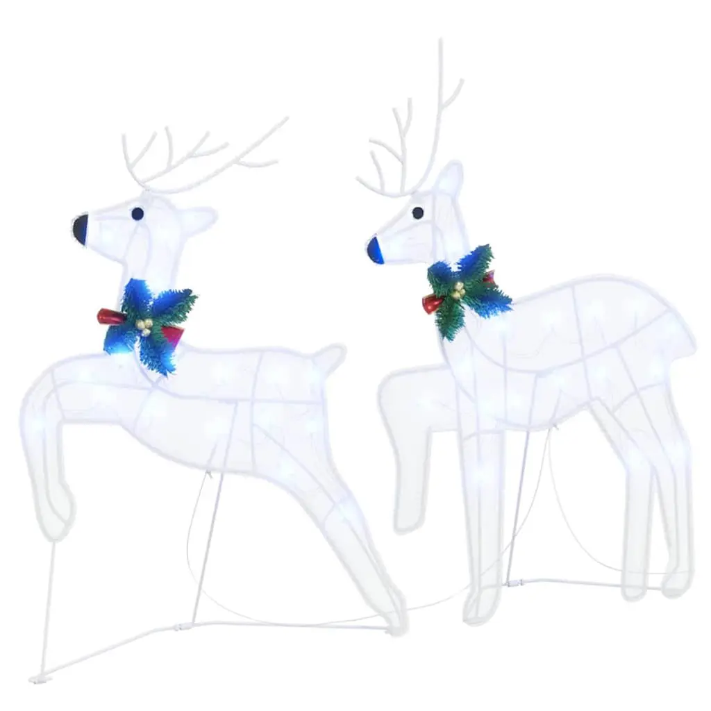 LED Reindeer Decorations 4 Pieces White Christmas Holiday Indoor Outdoor Lights