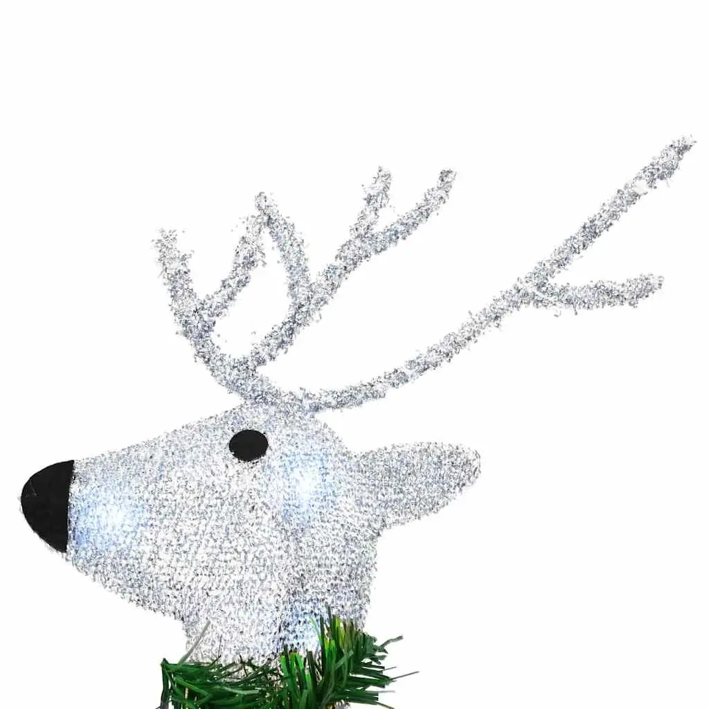 LED Reindeers 6 pcs Silver Christmas Holiday Home Garden Decoration Lights