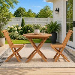 Compact and Elegant Garden Dining Set – 3 Pieces