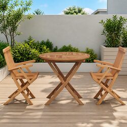 Compact and Stylish Acacia Wood Garden Dining Set for You