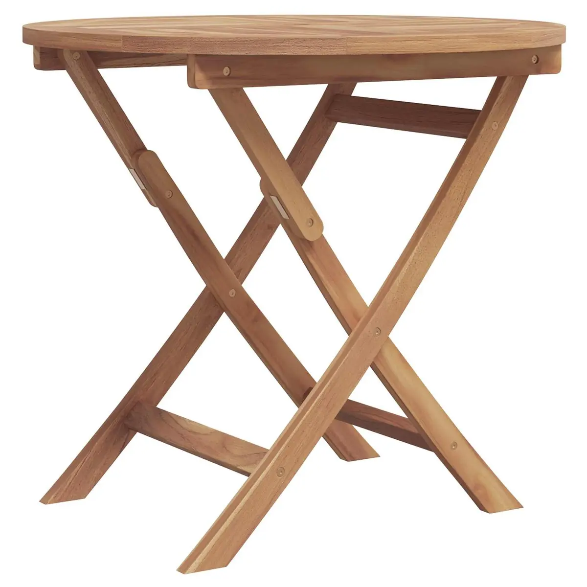 Garden Dining Set Brown 3 Piece Acacia Wood Outdoor Table Chairs Armrest